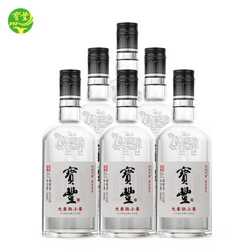 42度大象驮小象42度500ml*6瓶
