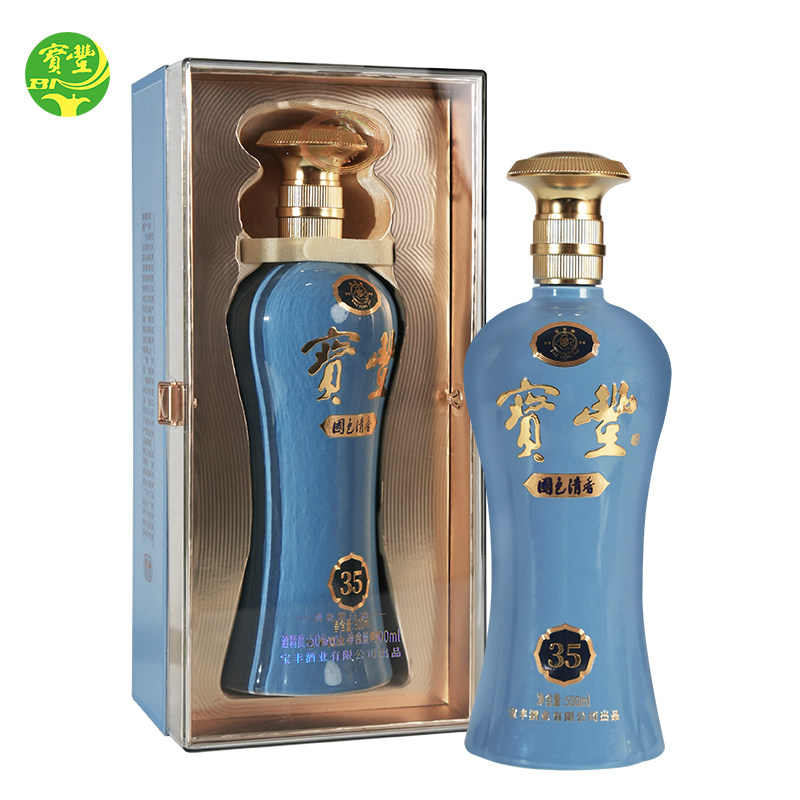【酒厂直营】宝丰清香型白酒 25版50度陈坛35国色商务用酒500ml