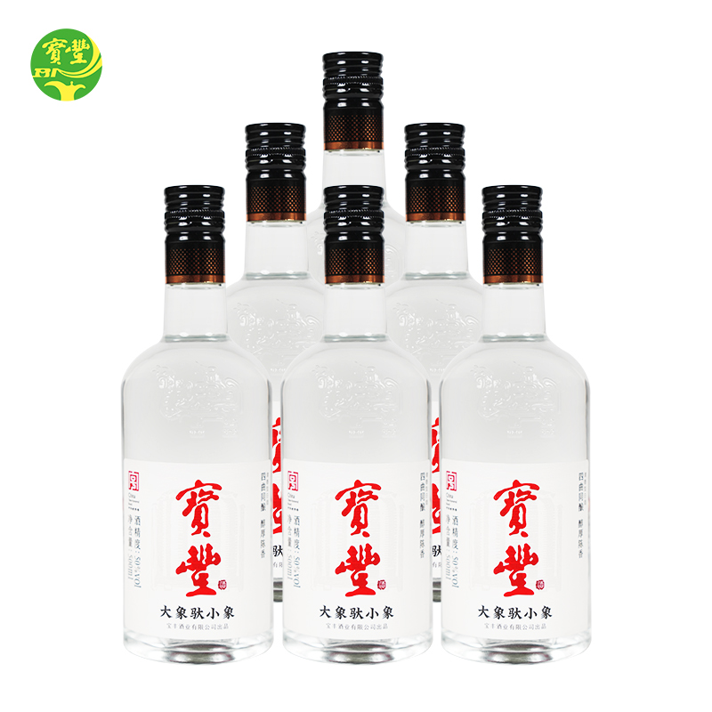【酒厂直营】宝丰清香型 大象驮小象50度白酒大曲500ml*6瓶整箱