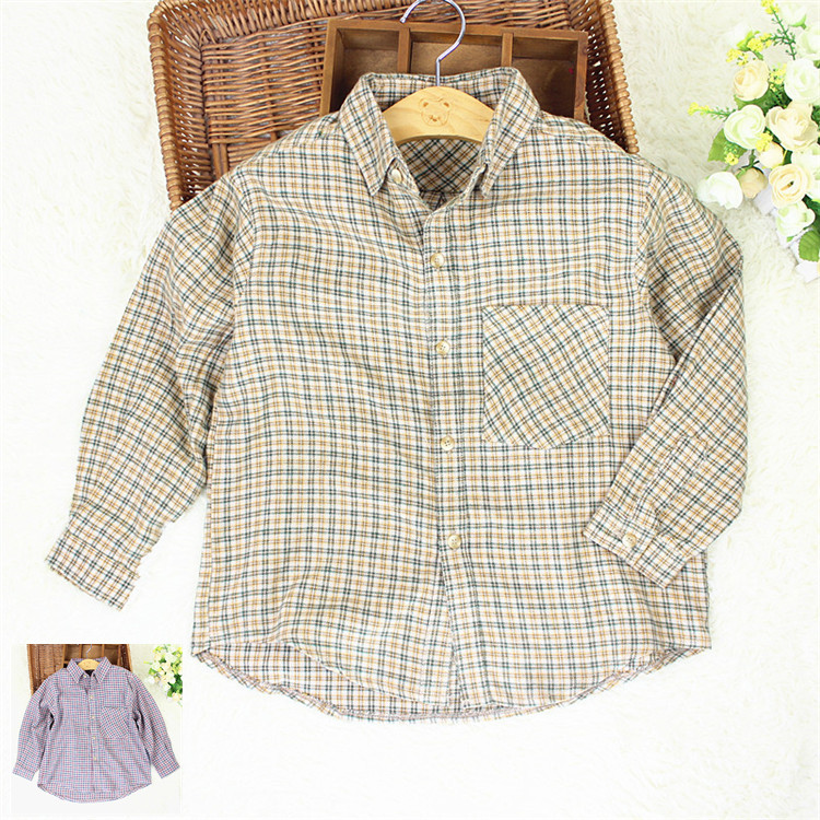 Chemise garcon à manche longue en coton - Ref 2077676 Image 1