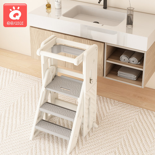 蒙氏学习塔可升降可折叠踏脚梯凳