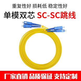 SC转SC光纤跳线光缆延长线机房光纤终端盒跳接线1米2米5米10米 电信级3米单模双芯SC