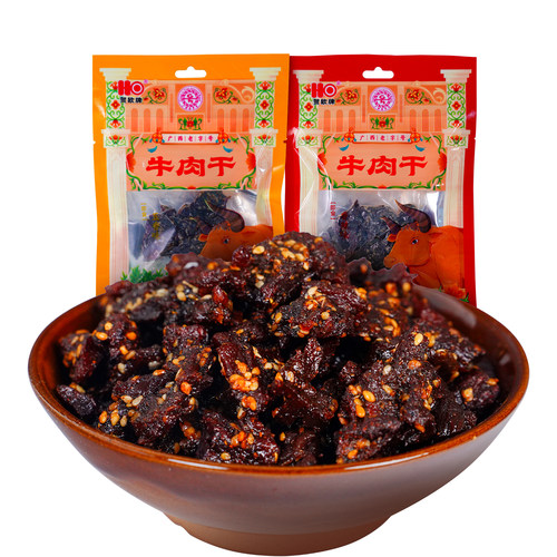 开袋即食牛肉干原切牛肉