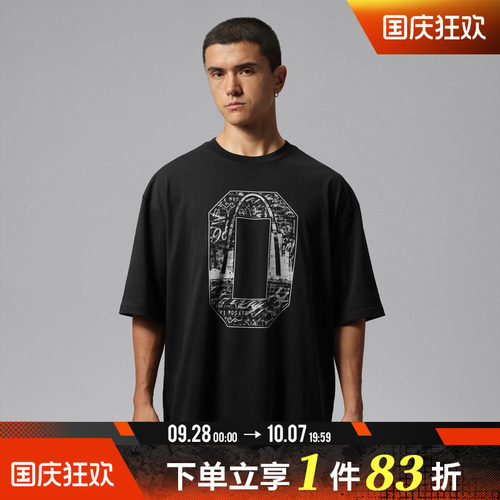 NIKE耐克男子AS J DF SPT STMT GFX运动休闲短袖T恤IU7877-010