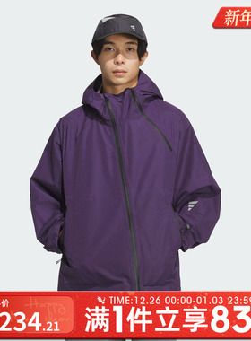 adidas阿迪达斯男子FOS运动休闲连帽夹克外套KG9411