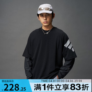 adidas阿迪达斯男子FUSTL TEE SS3宽松运动休闲短袖 T恤KH1485
