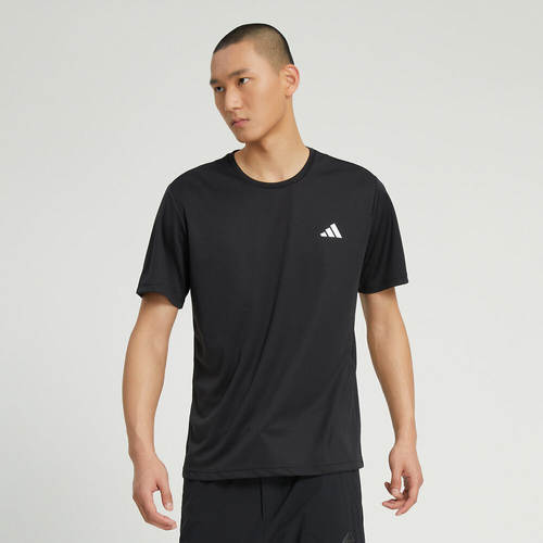 adidas阿迪达斯男子短袖健身训练跑步T恤透气运动上衣HR8727