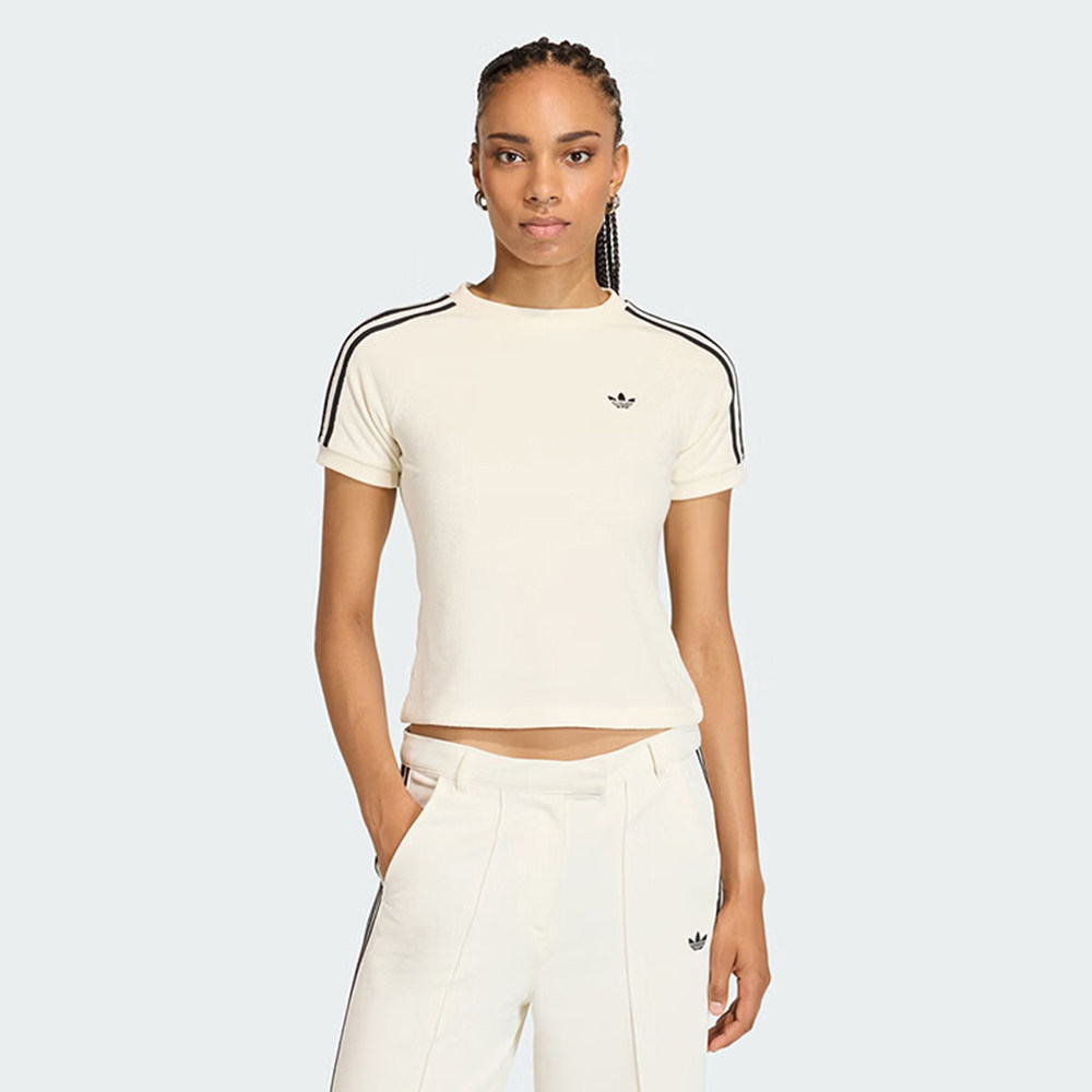 adidas阿迪达斯三叶草女子TT CALI TEE运动休闲修身短袖T恤KD1411图片