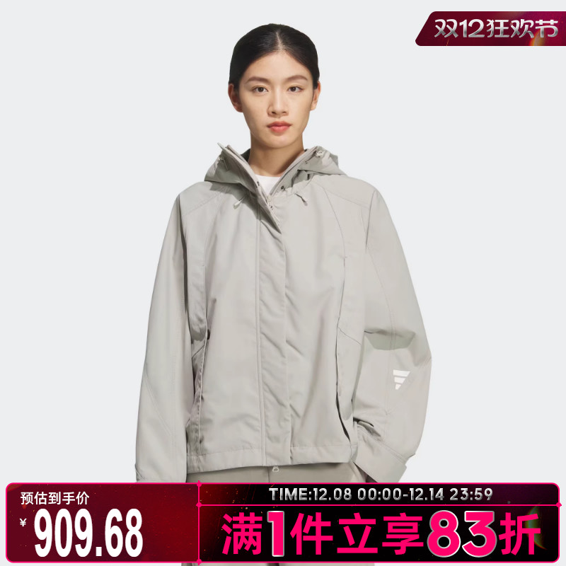 adidas阿迪达斯女子FOS W WVN JKT运动健身夹克外套KS0066