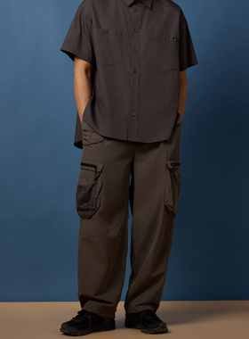 FOSS FLAND工装裤美式梭织裤男款24年透气休闲运动