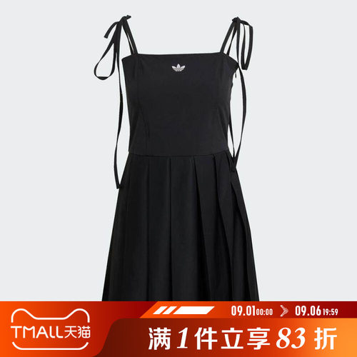 adidas阿迪达斯三叶草女子PLEATEDDRESS运动休闲连衣裙JW0115