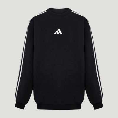 adidas阿迪达斯儿童JK EPP KN CREW宽松运动休闲套头衫卫衣LF7806