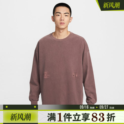 NIKE耐克男子德文布克篮球运动休闲印花圆领短袖T恤IH5086-502