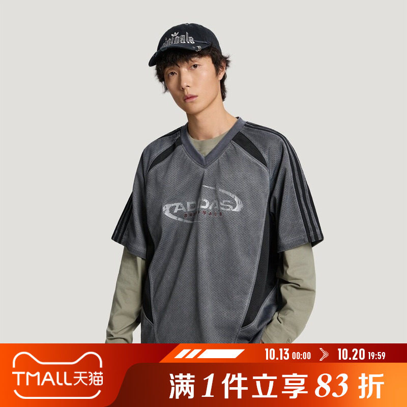 adidas阿迪达斯三叶草男子STREET M运动休闲长袖T恤KX0817