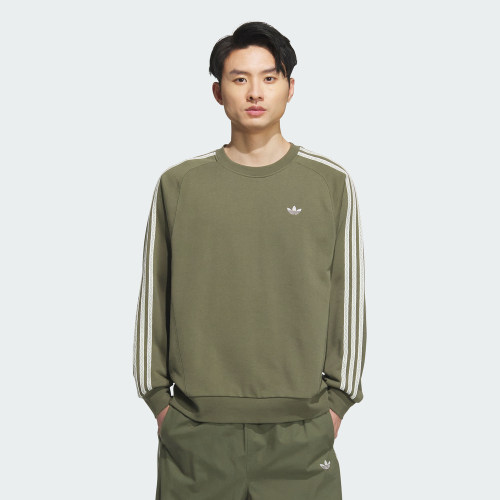 adidas阿迪达斯三叶草男子运动休闲针织圆领套头衫卫衣KC0109