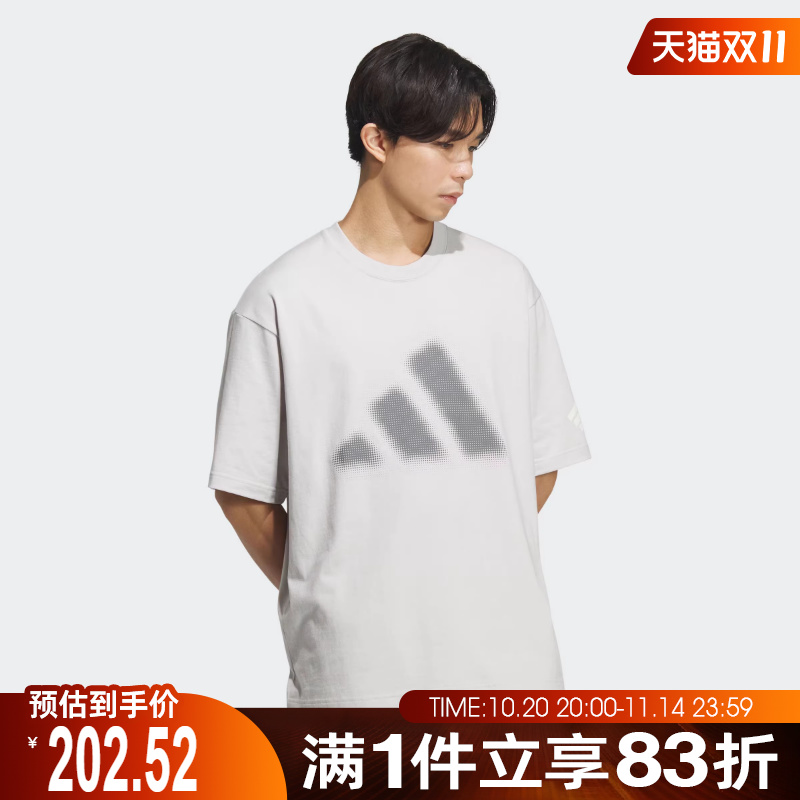 adidas阿迪达斯男子FOS GFX TEE SS运动休闲短袖T恤KF0678
