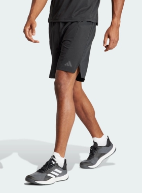 adidas阿迪达斯男子D4T T健身舒适宽松休闲运动梭织短裤IK9723