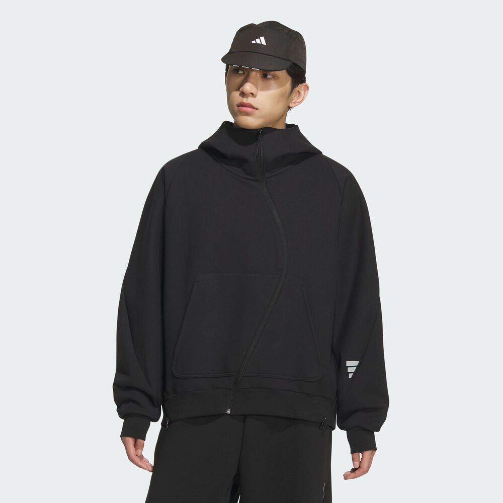 adidas阿迪达斯男子FOS运动休闲连帽夹克外套KC0168