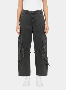 adidas阿迪达斯三叶草女子MULTI-PKT PANTS运动休闲长裤KU9535