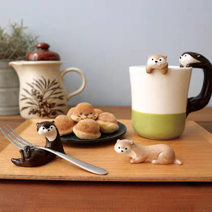 Decole手绘工艺陶瓷马克杯