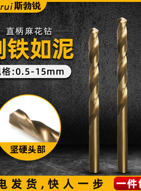 直柄麻花钻头手电钻打孔工具小号细转头0.5-1-2-3-4-6-7-8-9-15mm
