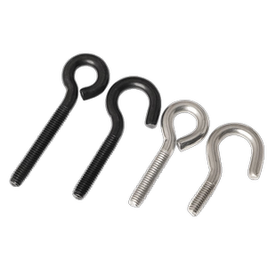 镀锌灯钩羊眼钩木螺丝钉带钩自攻丝钩子问号钩窗钩铁挂钩羊眼螺丝