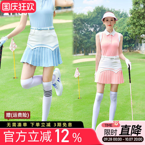 运动防走光百褶裤裙A字显瘦