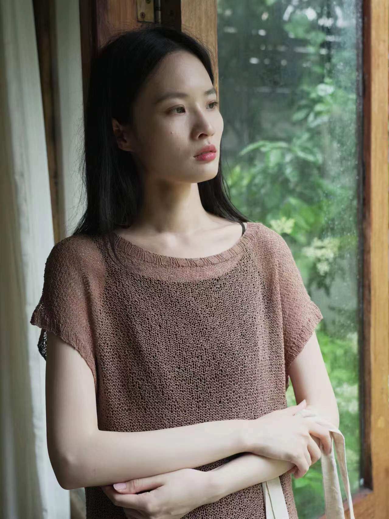丝语棉麻镂空短袖 原创《桂花镂空短袖》 拍下送图解视频教程