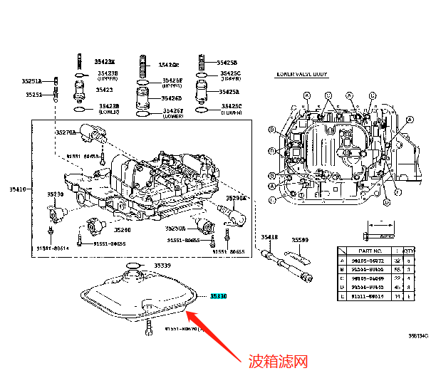 适用于丰田卡罗拉花冠雷凌凯美瑞RAV4锐志皇冠 波箱变速箱滤网