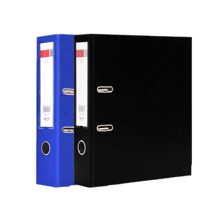 得力5481快捞夹 A4快劳夹2孔 3寸打孔文件夹 打孔夹7.5cm纸板夹 7.5cm蓝色黑色可选纸板文件 5480单个价