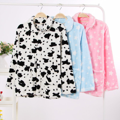 冬季法兰绒男女士保暖情侣家居服