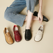 上班黑色鞋 肯德基厨房防滑鞋 女防水防油工作小皮鞋 子软底久站不累