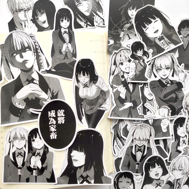 日本动漫手帐贴纸狂赌之渊蛇噬梦子ipad手机壳日记本diy贴画素材