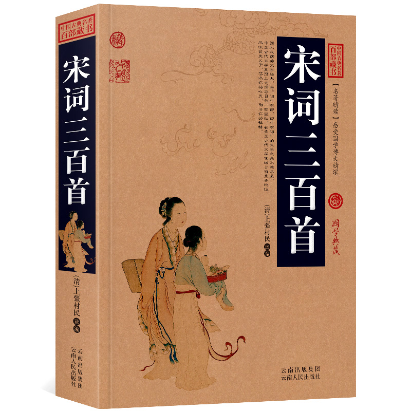 宋词三百首原文+注释+译文历史典故文白对照点评释义阐述中国古典名著全集百部藏书国学典藏图文版初高中课外书无障碍阅读成人书籍