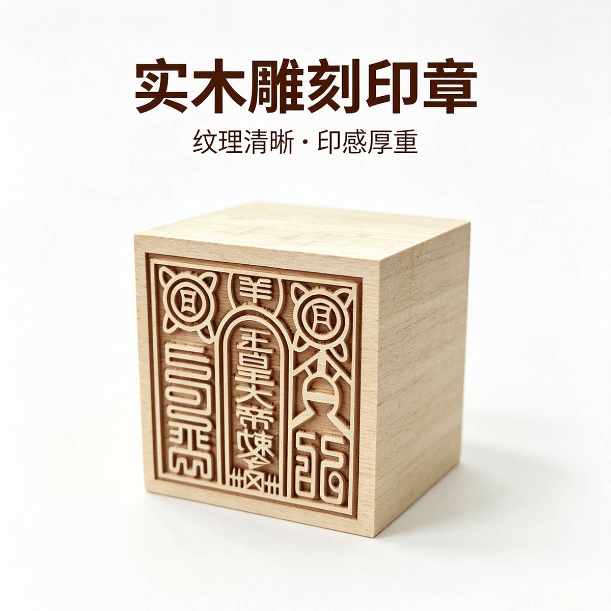 桃木实木雕刻书画印章定制
