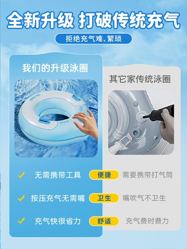 Надувной плавательный круг для детей и взрослых, портативное снаряжение подходит для мужчин и женщин, увеличенная толщина, 10 лет