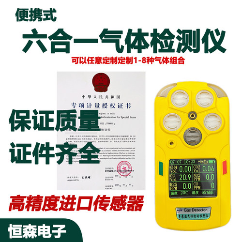 六合一气体检测仪便携