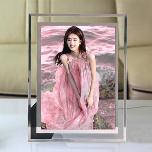 白鹿周边玻璃相框相片照片同款定制摆台摆件桌面画框生日礼物女友