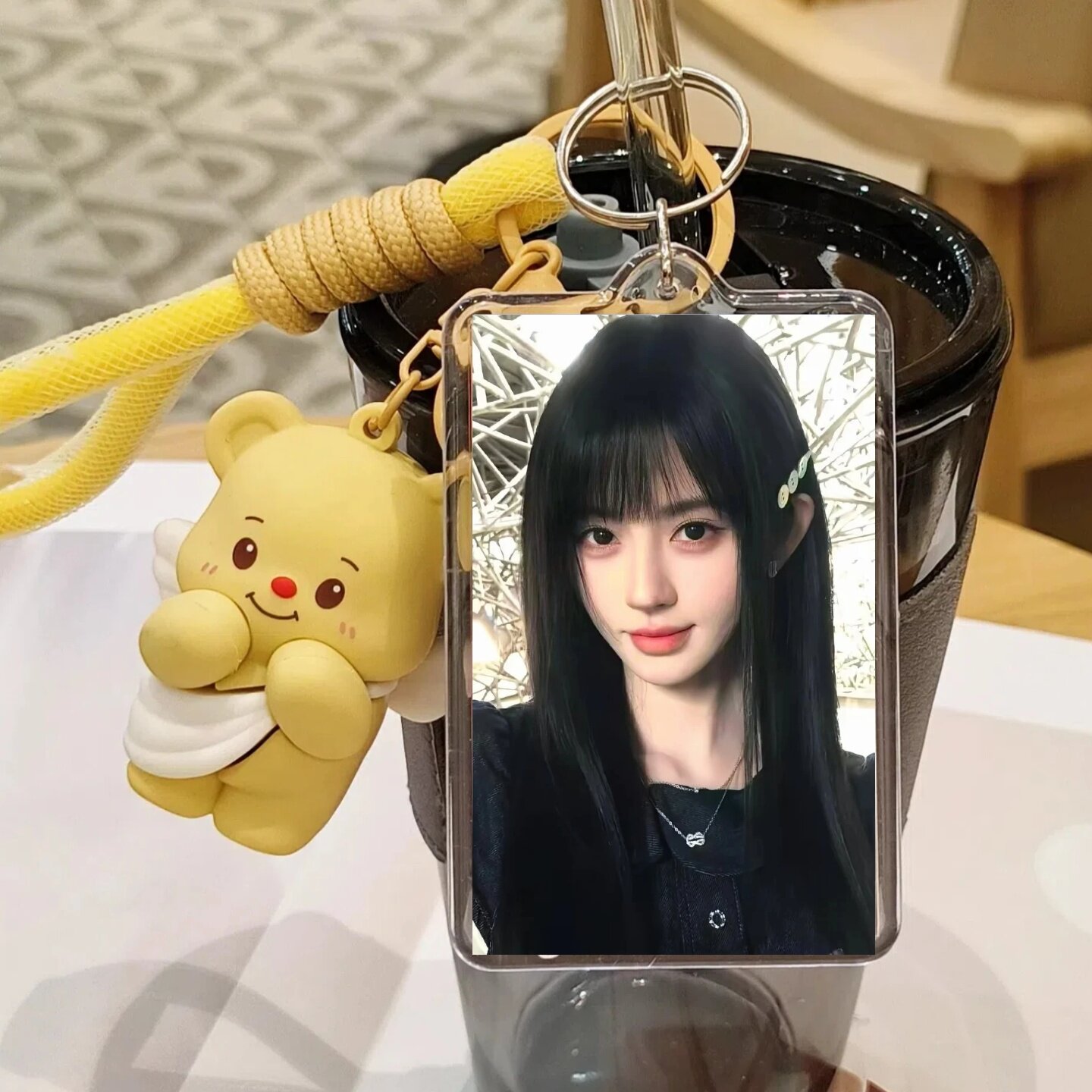 鞠婧祎周边钥匙扣亚克力小卡书包小挂件照片可爱公仔玩偶创意礼物