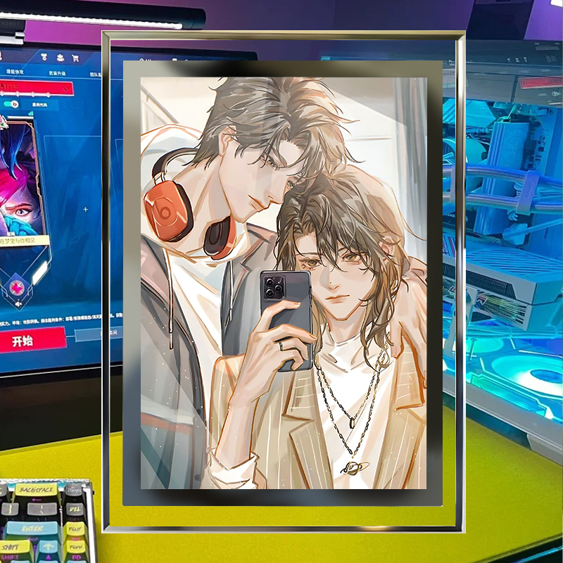 我只喜欢你的人设周自珩夏习清周边水晶玻璃相框桌面摆件送朋友礼