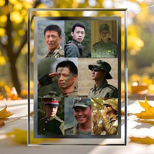 现货速发士兵突击A大队全员合照纪念军旅生活水晶玻璃相框房间精