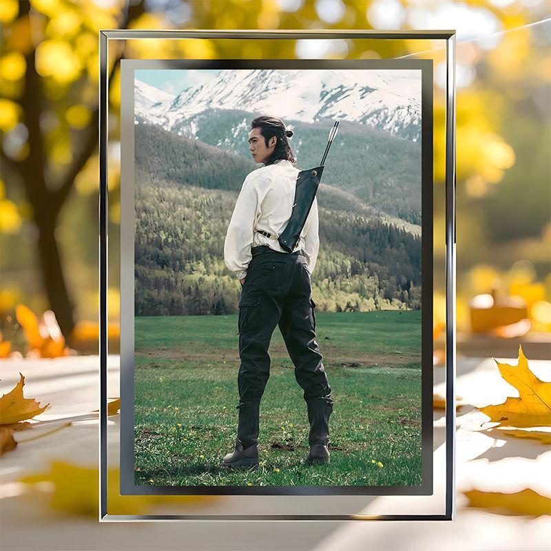 现货速发于适我的阿勒泰高颜值精致水晶相框送朋友礼物客厅房间精