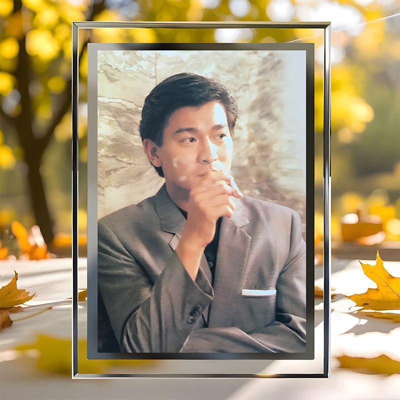 现货速发情怀收藏华仔刘德华高颜值水晶相框送朋友闺蜜礼物卧室客
