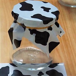 牛奶布丁瓶盖膜慕斯花衬纸西点垫纸塑料蛋糕甜品装饰雪媚娘垫包邮