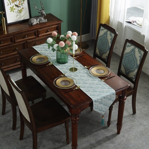 新中式现代轻奢风桌旗