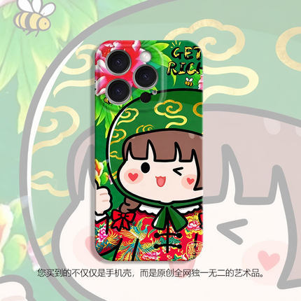 女孩新款大花复古适用iPhone17promax苹果16小米15华为mate80nova14P70荣耀90红米note手机壳vivo软套oppoS30