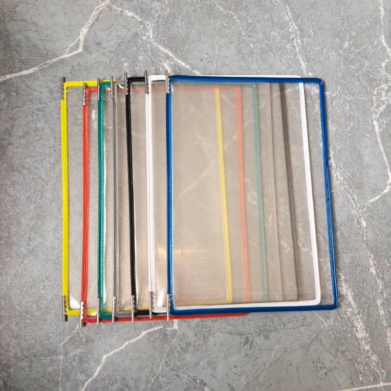 翻页文件夹页面透明文件夹A4资料夹办公生产车间工厂sop页面