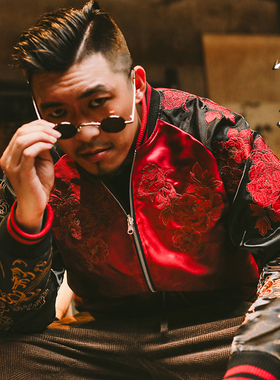 三省六部·兵部【丙午】国风生肖限定马年刺绣男士横须贺双面夹克