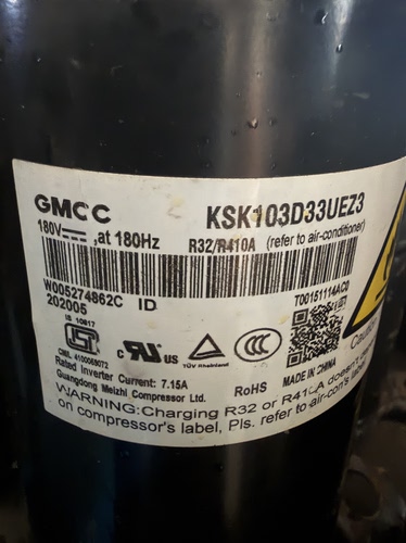 KSK103D33UEZ3 KSK103D53UFZ空调变频压缩机R32/R410A