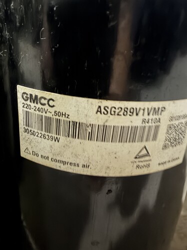ASG289V1VMP ATG330V1UMP全新美芝空调制冷压缩机3匹2匹R410A